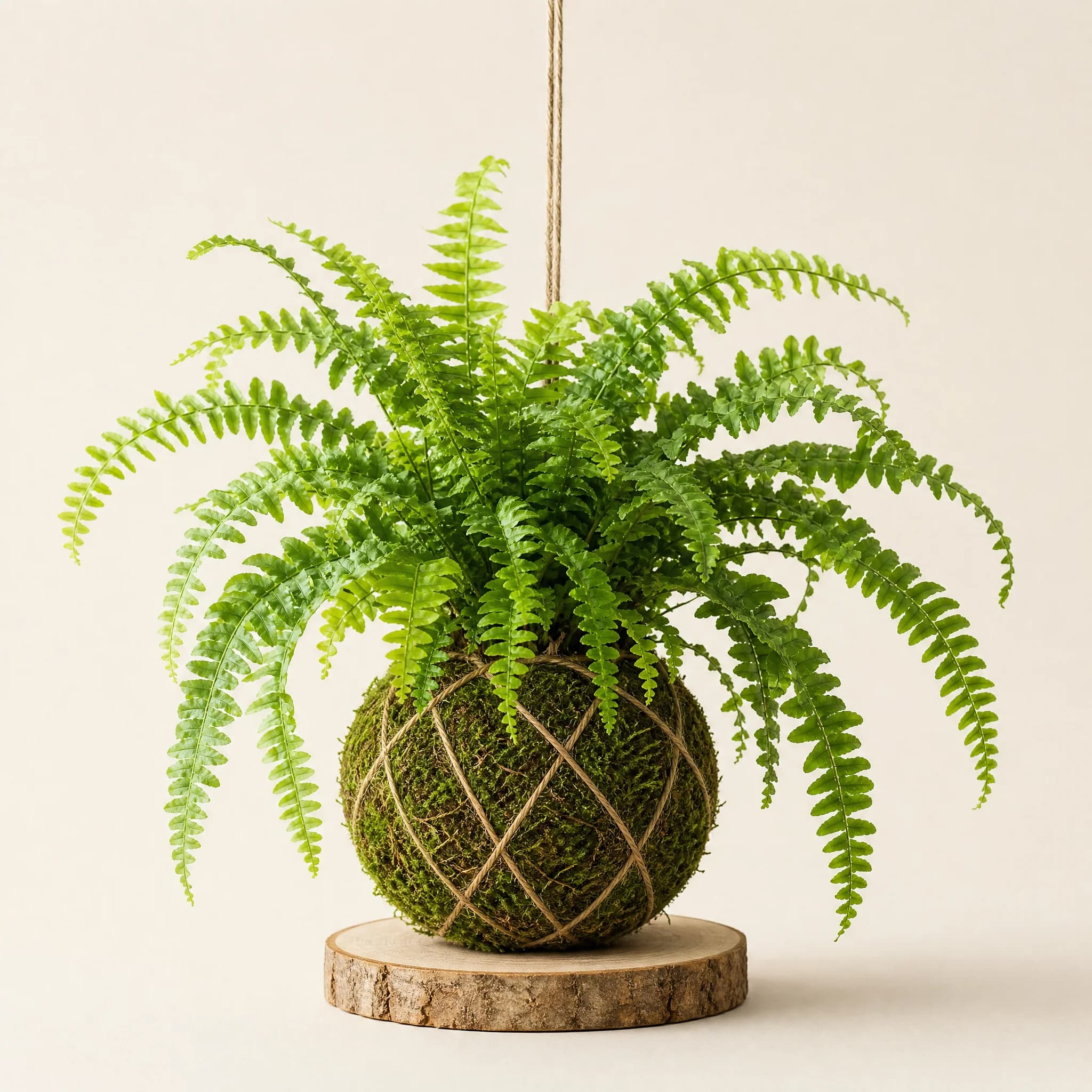 Kokedama de Samambaia